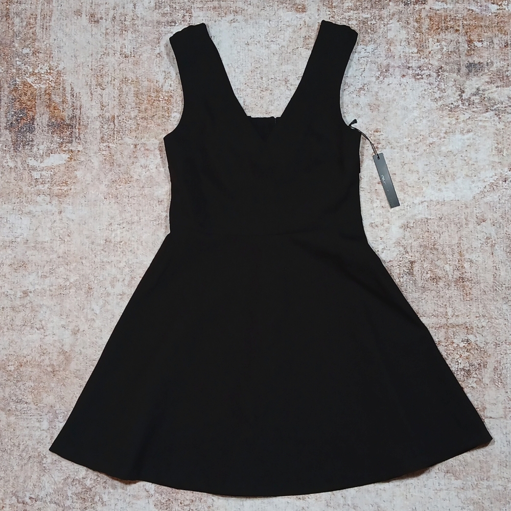 New Felicity & Coco Bianca Black Mini Dress Womens Sz Medium